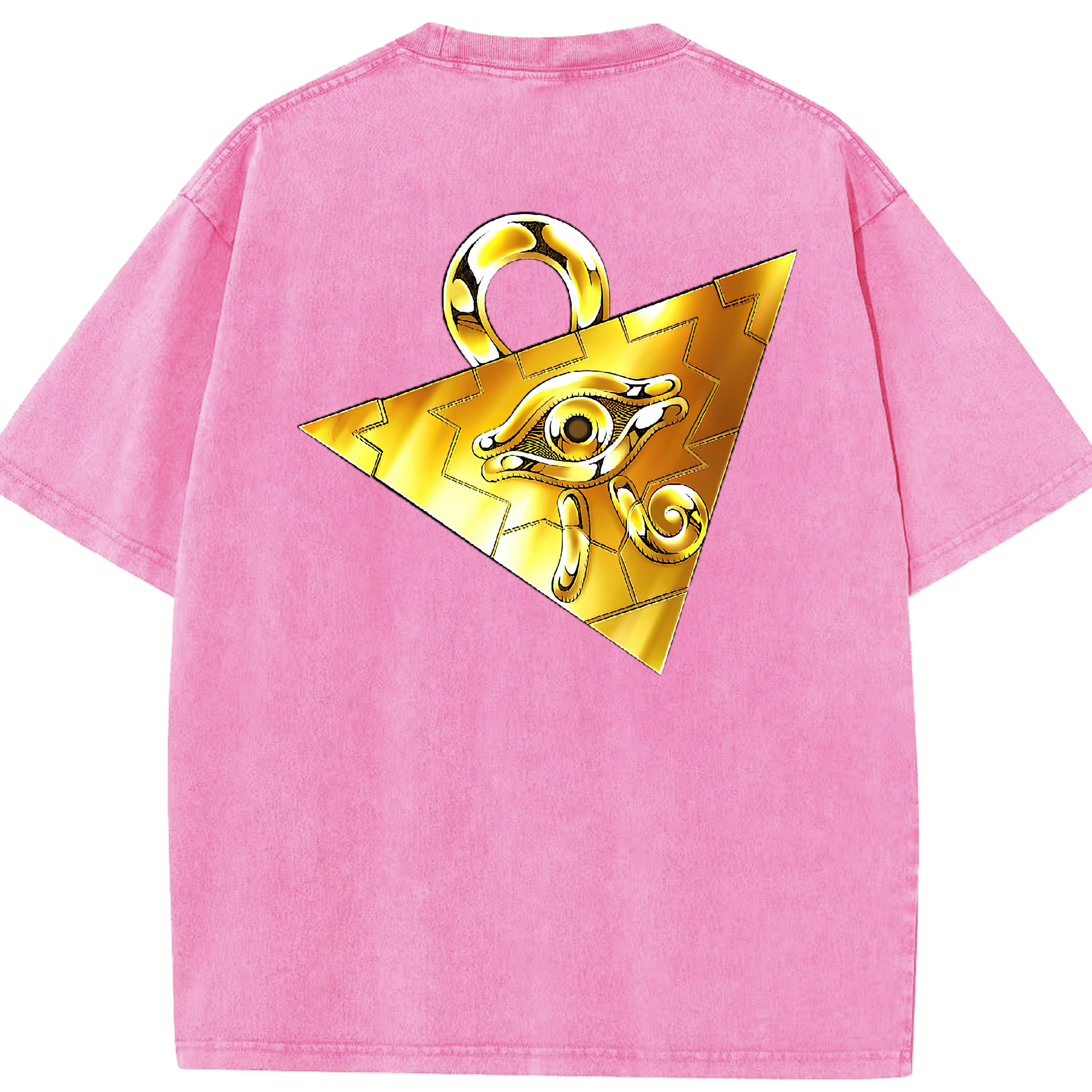 （画像用） 遊☆戯☆王 Yu-Gi-Oh! 綿100% ヴィンテージ風 半袖Tシャツ（背面プリント）